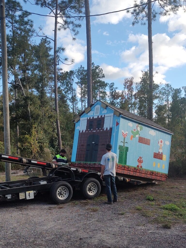 Make-A-Wish Foundation Custom Super Mario Shed | WestScott Construction | Tallahassee Construction